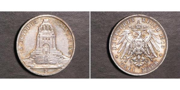 3 Mark Germania Argento 