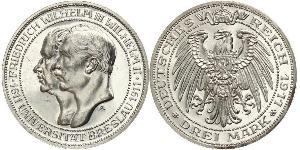 3 Mark Regno di Prussia (1701-1918) Argento Federico Guglielmo III di Prussia  (1770 -1840)