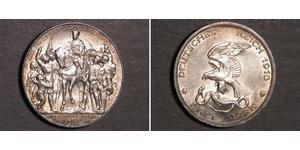 3 Mark Regno di Prussia (1701-1918) Argento 