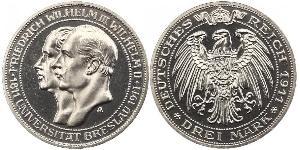 3 Mark Regno di Prussia (1701-1918) Argento Federico Guglielmo III di Prussia  (1770 -1840)