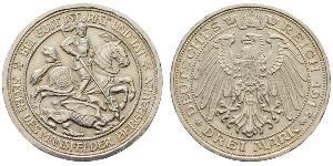 3 Mark Regno di Prussia (1701-1918) Argento Wilhelm II, German Emperor (1859-1941)