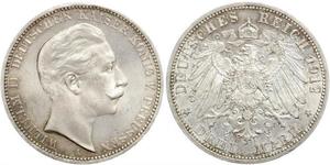 3 Mark Regno di Prussia (1701-1918) Argento Wilhelm II, German Emperor (1859-1941)