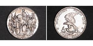 3 Mark Regno di Prussia (1701-1918) Argento 