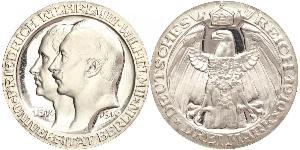 3 Mark Regno di Prussia (1701-1918) Argento Wilhelm II, German Emperor (1859-1941)