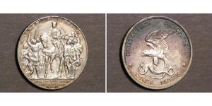 3 Mark Regno di Prussia (1701-1918) Argento 