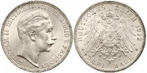 3 Mark Regno di Prussia (1701-1918) Argento Wilhelm II, German Emperor (1859-1941)