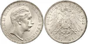 3 Mark Regno di Prussia (1701-1918) Argento Wilhelm II, German Emperor (1859-1941)