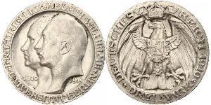 3 Mark Regno di Prussia (1701-1918) Argento Wilhelm II, German Emperor (1859-1941)