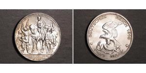 3 Mark Regno di Prussia (1701-1918) Argento 