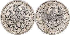 3 Mark Regno di Prussia (1701-1918) Argento Wilhelm II, German Emperor (1859-1941)