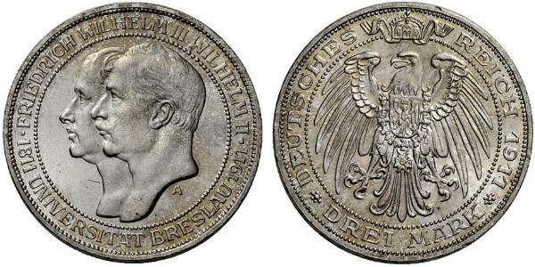 3 Mark Regno di Prussia (1701-1918) Argento Federico Guglielmo III di Prussia  (1770 -1840)