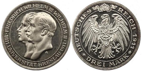 3 Mark Regno di Prussia (1701-1918) Argento Federico Guglielmo III di Prussia  (1770 -1840)