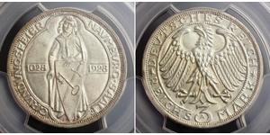 3 Mark Repubblica di Weimar (1918-1933) Argento 