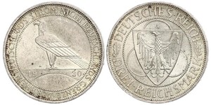 3 Mark Repubblica di Weimar (1918-1933) Argento 