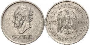 3 Mark Repubblica di Weimar (1918-1933) Argento 