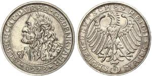 3 Mark Repubblica di Weimar (1918-1933) Argento 