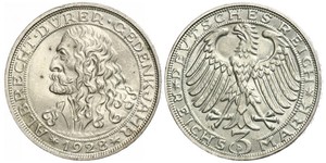 3 Mark Repubblica di Weimar (1918-1933) Argento 