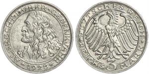 3 Mark Repubblica di Weimar (1918-1933) Argento 