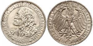 3 Mark Repubblica di Weimar (1918-1933) Argento 