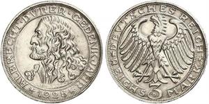 3 Mark Repubblica di Weimar (1918-1933) Argento 
