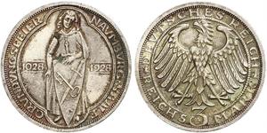 3 Mark Repubblica di Weimar (1918-1933) Argento 