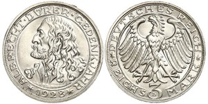 3 Mark Repubblica di Weimar (1918-1933) Argento 