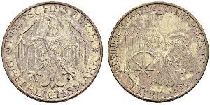 3 Mark Repubblica di Weimar (1918-1933) Argento 