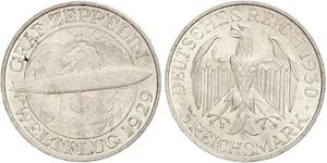 3 Mark Repubblica di Weimar (1918-1933) Argento 