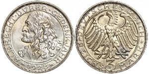 3 Mark Repubblica di Weimar (1918-1933) Argento 