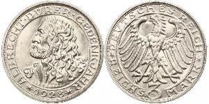3 Mark Repubblica di Weimar (1918-1933) Argento 