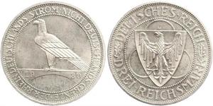 3 Mark Repubblica di Weimar (1918-1933) Argento 