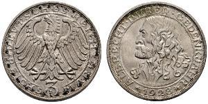 3 Mark Repubblica di Weimar (1918-1933) Argento 