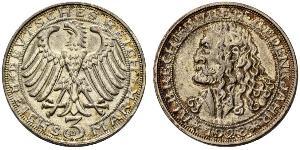 3 Mark Repubblica di Weimar (1918-1933) Argento 