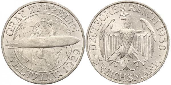 3 Mark Repubblica di Weimar (1918-1933) Argento 