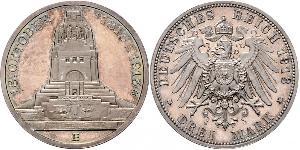 3 Mark Alemania Plata 