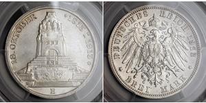 3 Mark Alemania Plata 