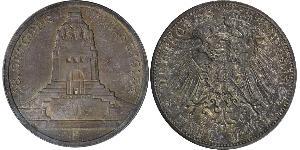3 Mark Alemania Plata 
