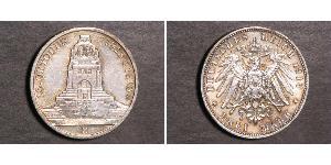 3 Mark Alemania Plata 