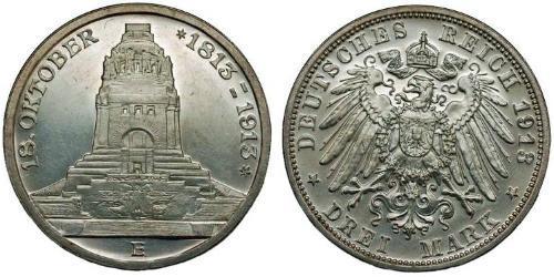 3 Mark Alemania Plata 