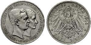 3 Mark Ducado de Brunswick (1815 - 1918) Plata Ernesto Augusto III de Hannover (1887 - 1953)