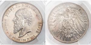 3 Mark Imperio alemán (1871-1918) Plata 