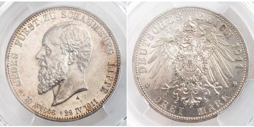 3 Mark Imperio alemán (1871-1918) Plata 