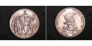 3 Mark Reino de Prusia (1701-1918) Plata 