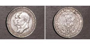 3 Mark Reino de Prusia (1701-1918) Plata Federico Guillermo III de Prusia (1770 -1840)