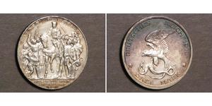 3 Mark Reino de Prusia (1701-1918) Plata 