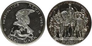 3 Mark Reino de Prusia (1701-1918) Plata 