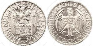 3 Mark República de Weimar (1918-1933) Plata 