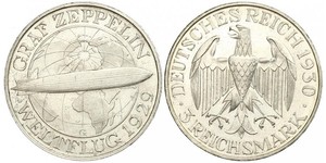 3 Mark República de Weimar (1918-1933) Plata 