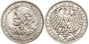 3 Mark República de Weimar (1918-1933) Plata 