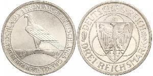 3 Mark República de Weimar (1918-1933) Plata 